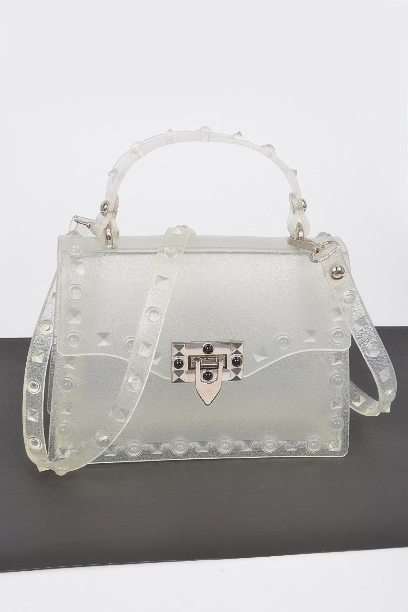 Monotone Studded Clutch