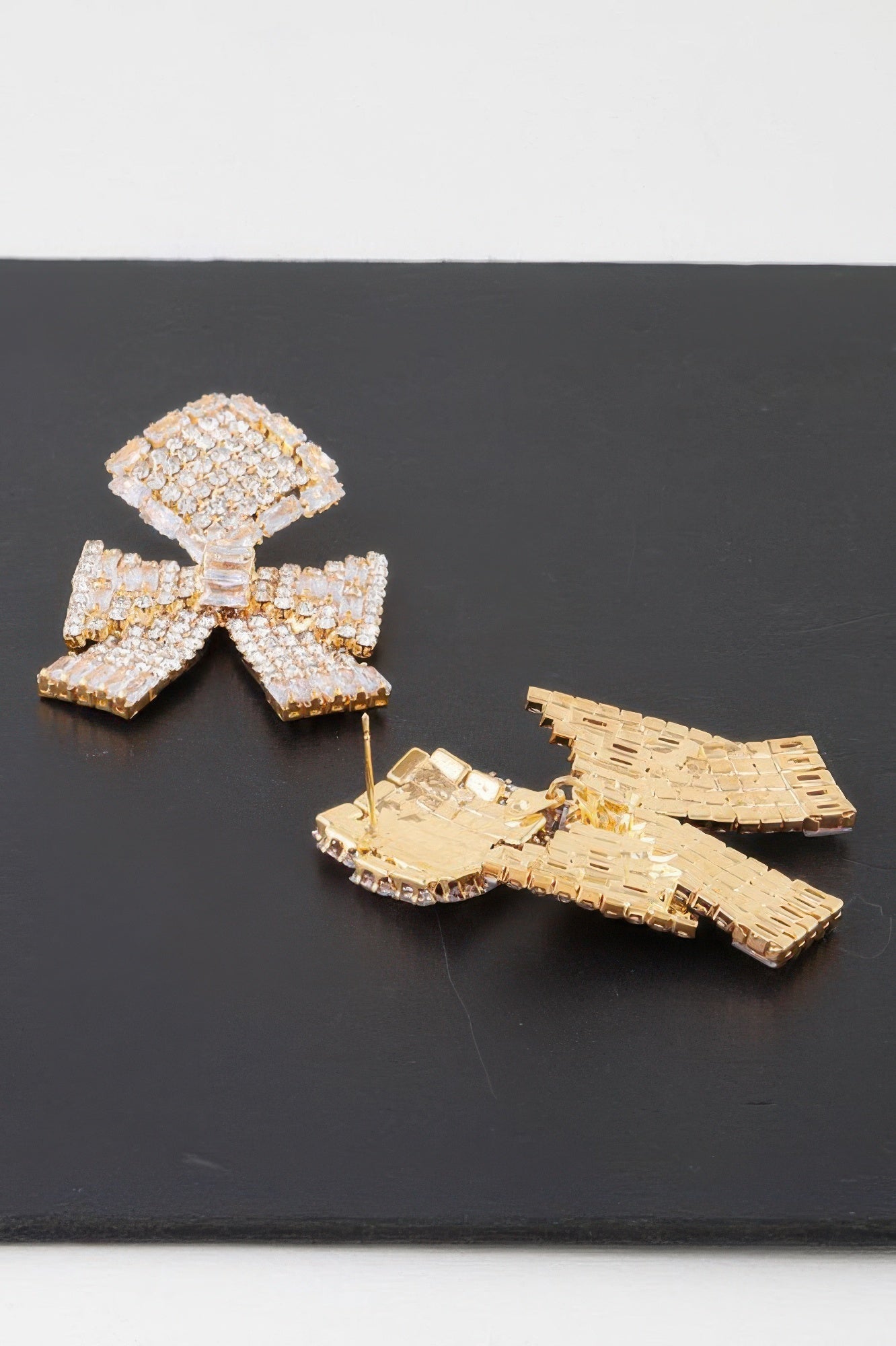 Elegant Bow Rhinestone Earrings