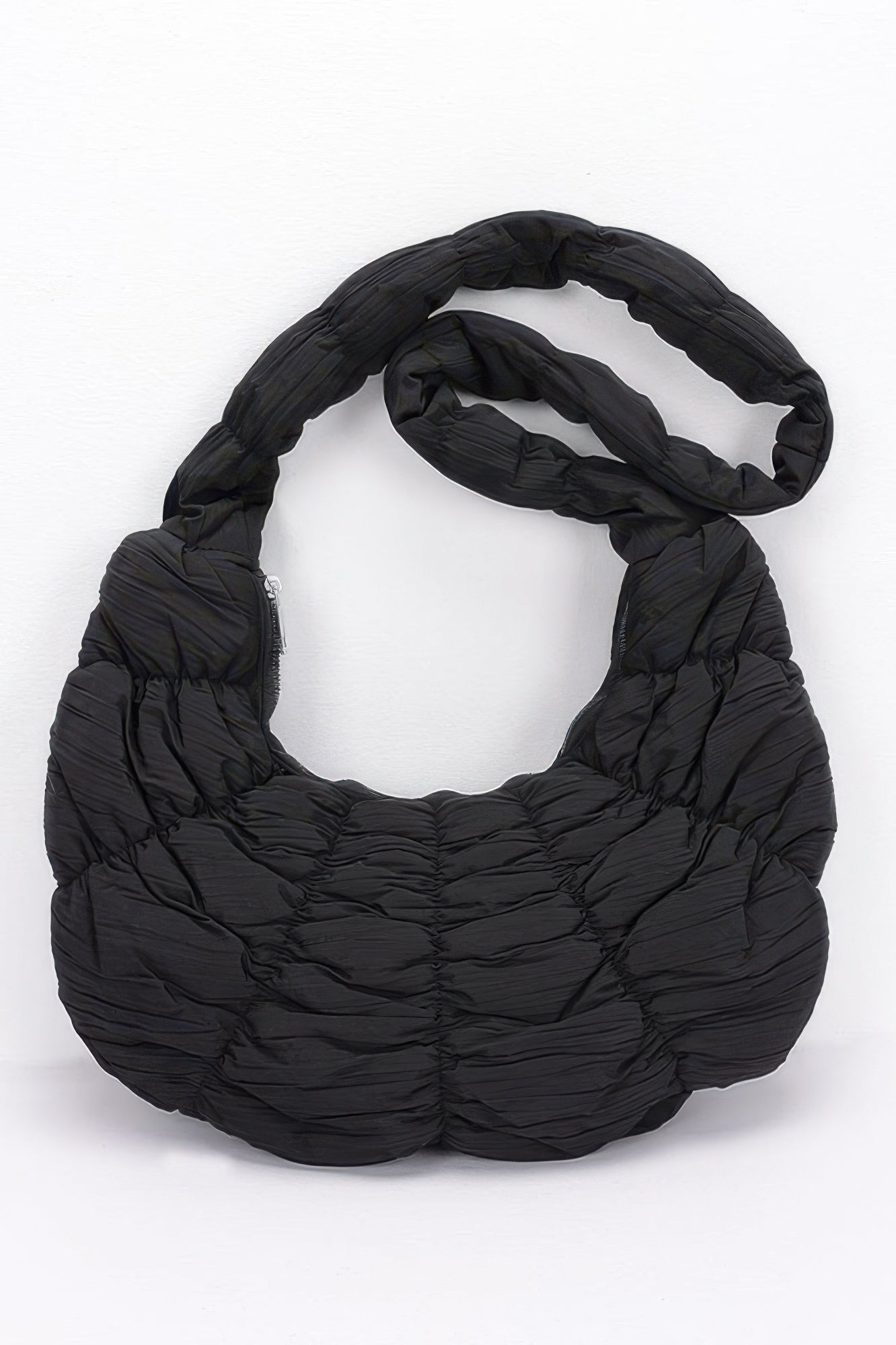 Quilted Nylon Padded Crossbody Bag