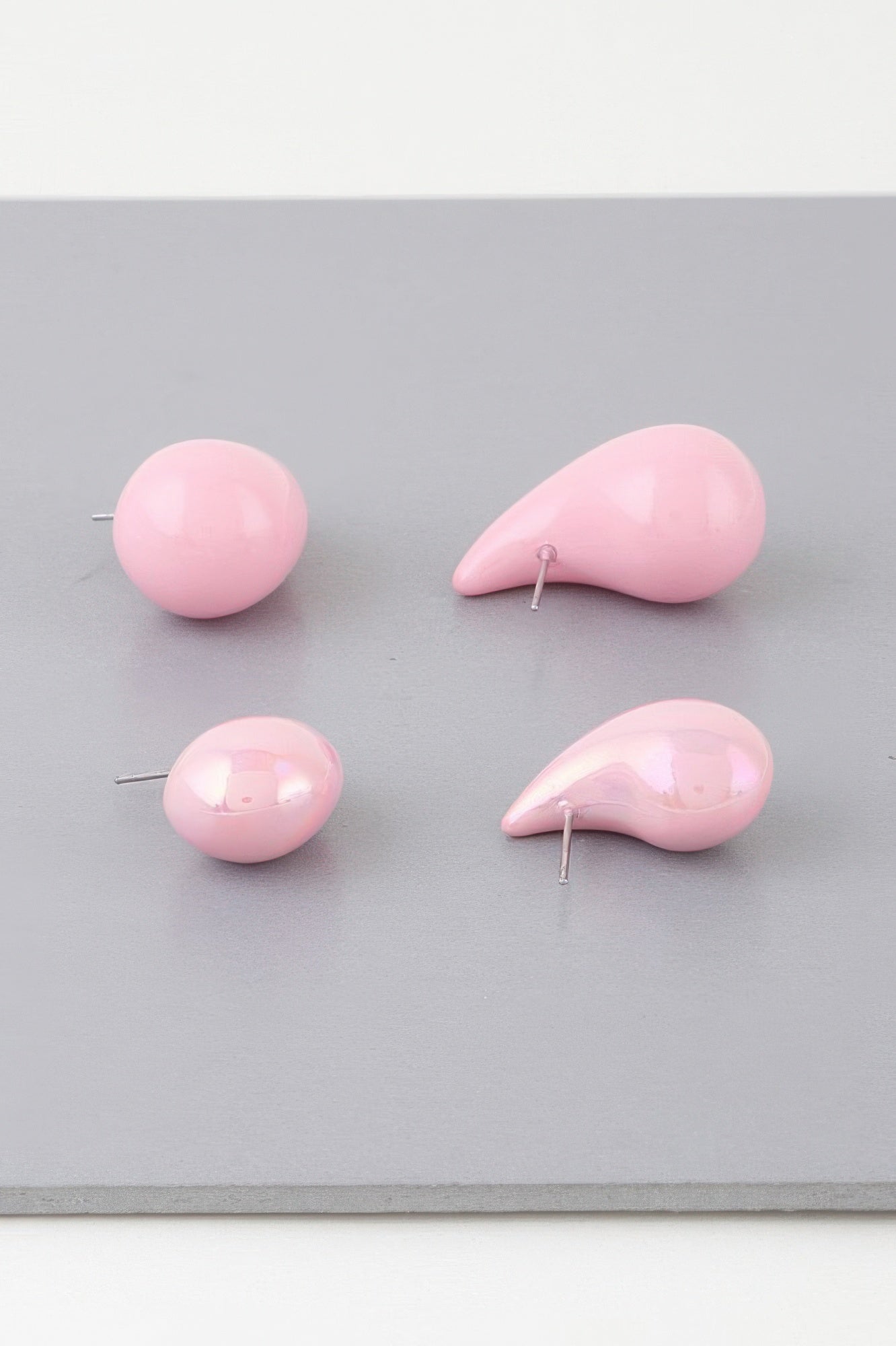 Multi Bulky Crescent Hoop Earrings Set