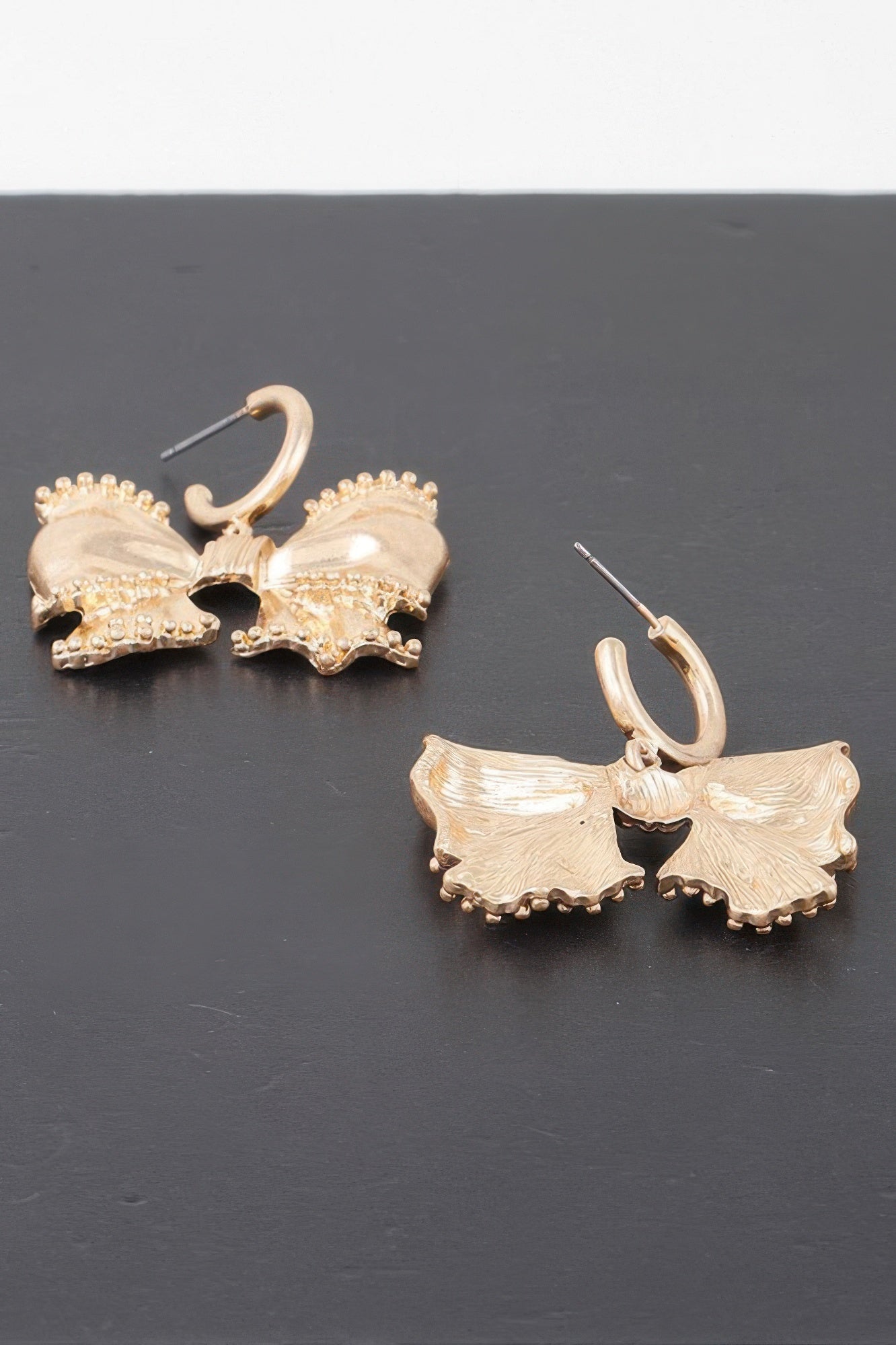 Beaded Ribbon Dangle Earrings