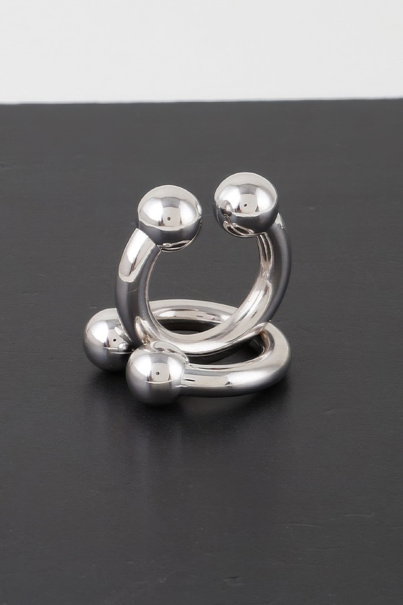 Horn Bolt Hoop Earrings