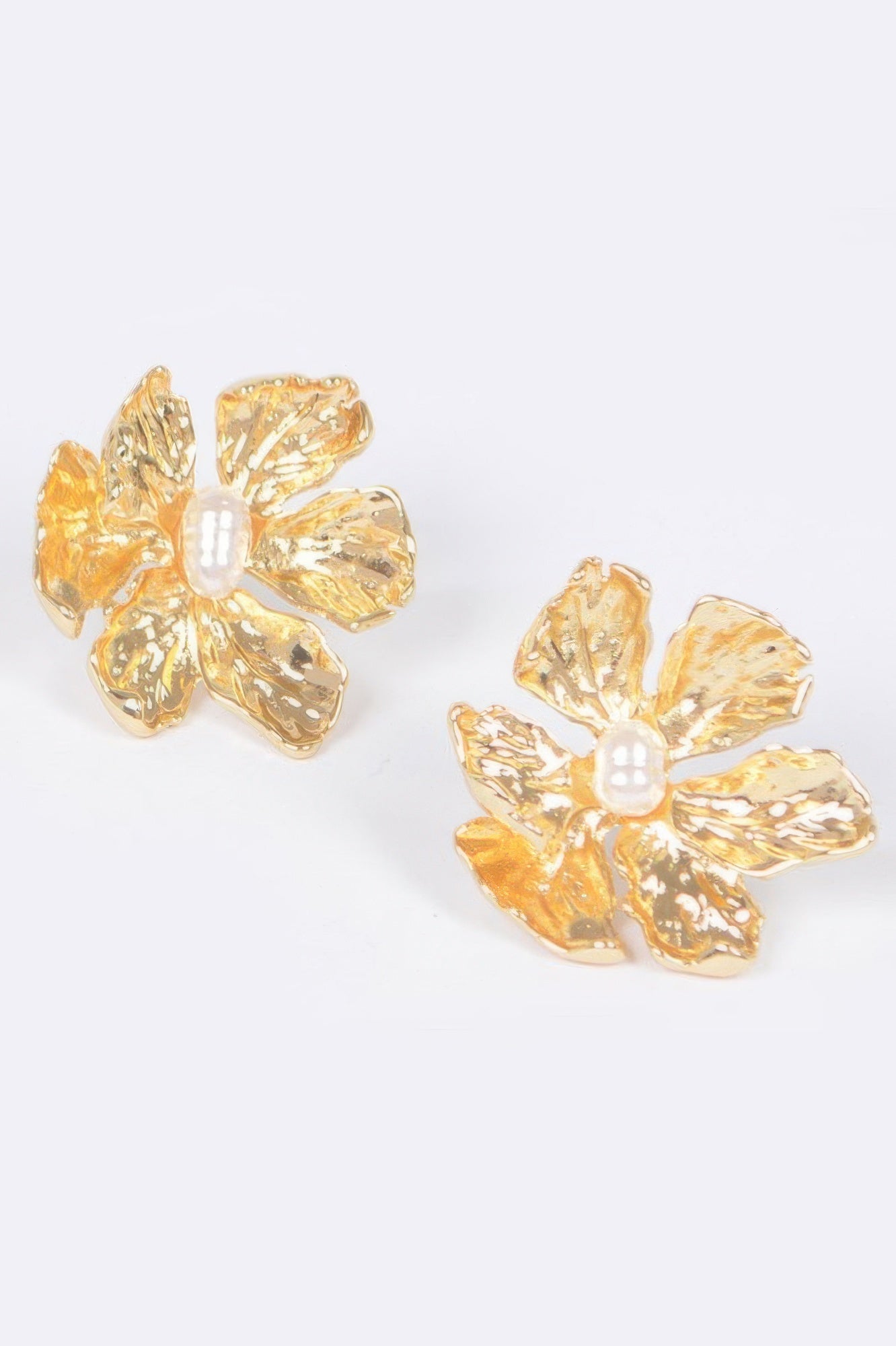 Vintage Metal Flower Earring