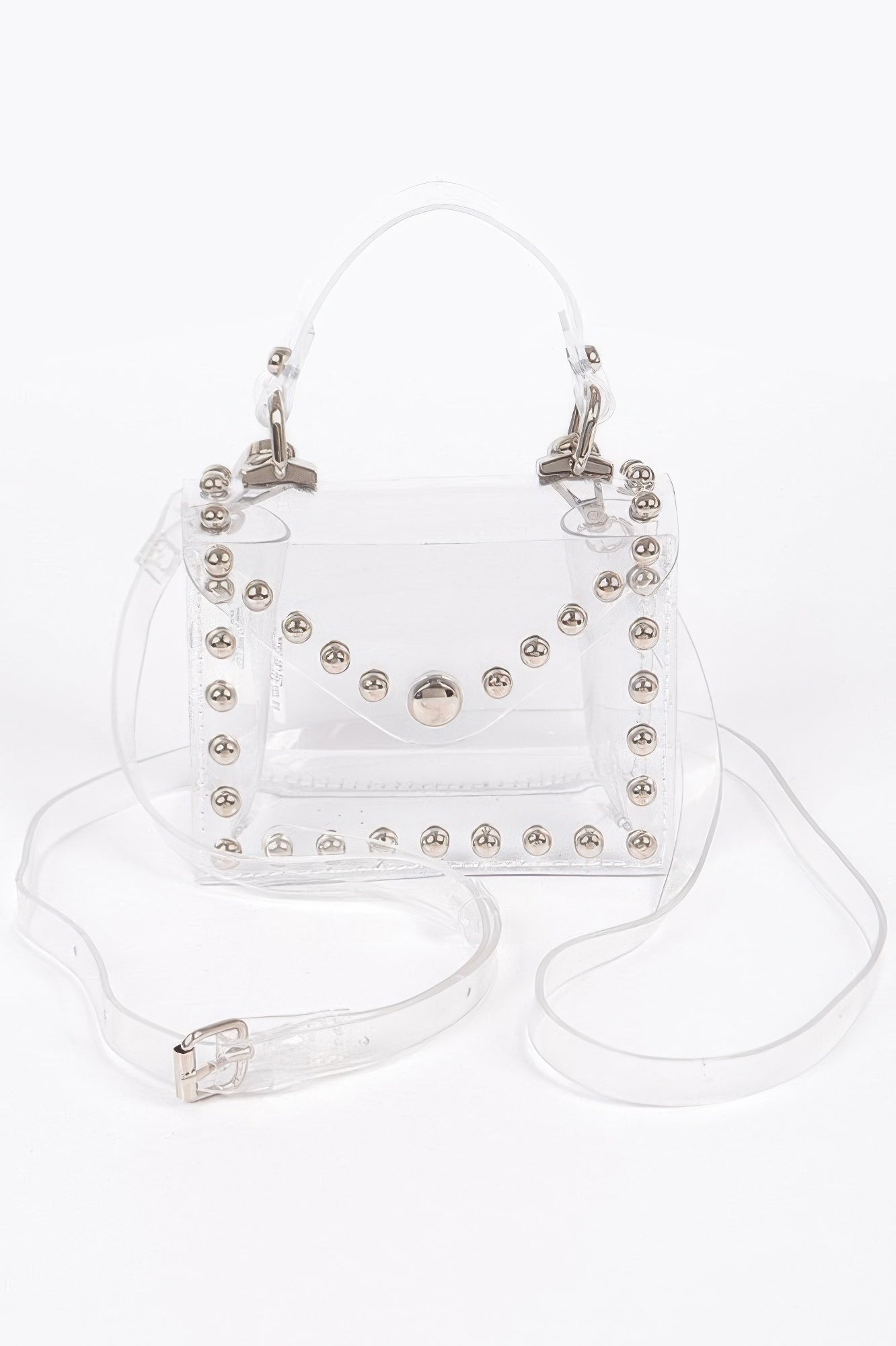 Transparent Studded Mini Bag