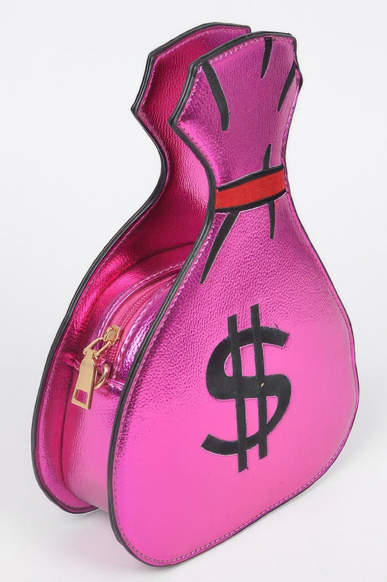 Money Bag Shiny Clutch