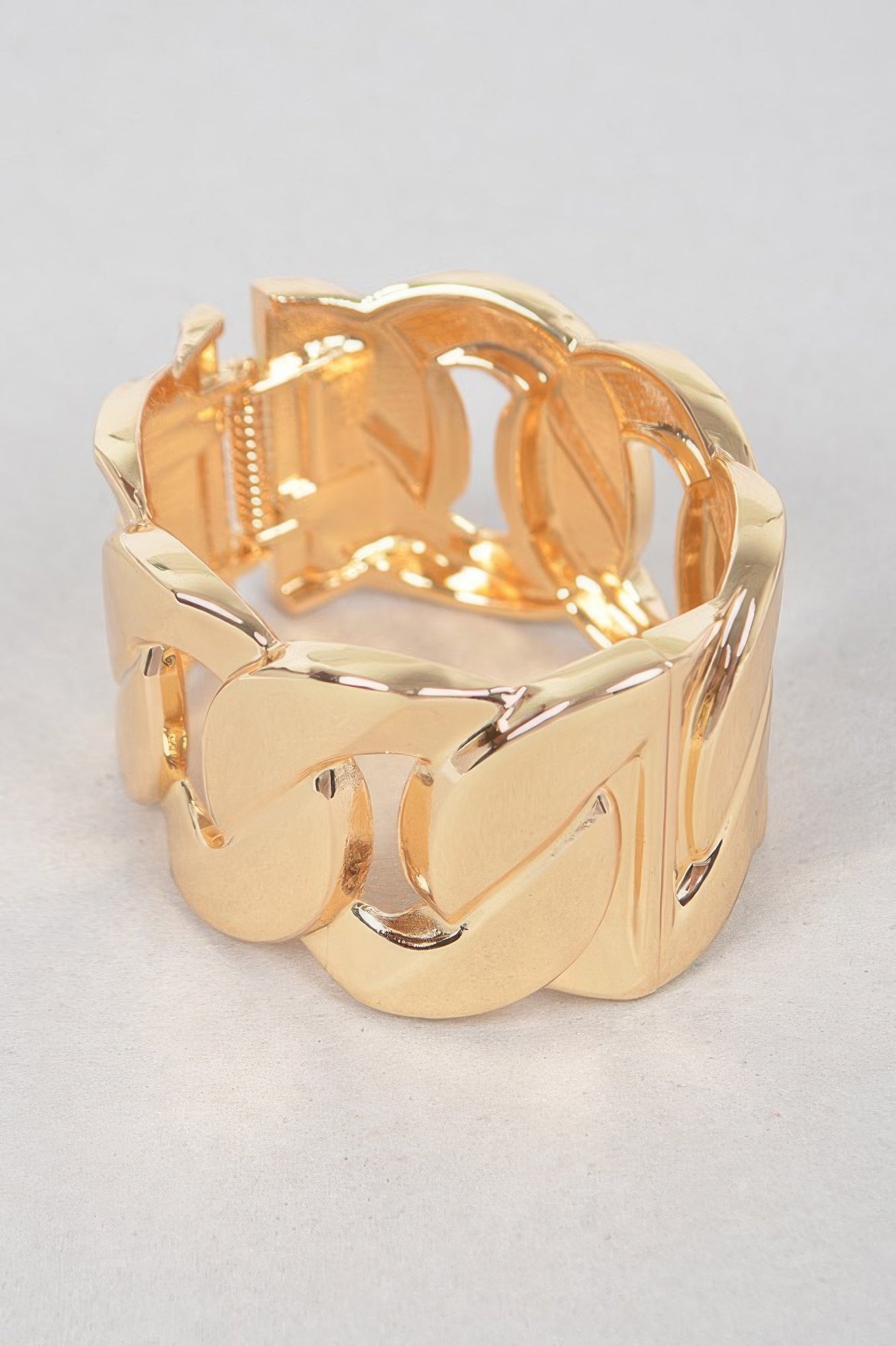 Wide Chain Metal Bracelet