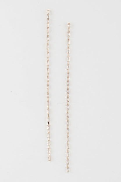 Crystal Bar Drop Earrings