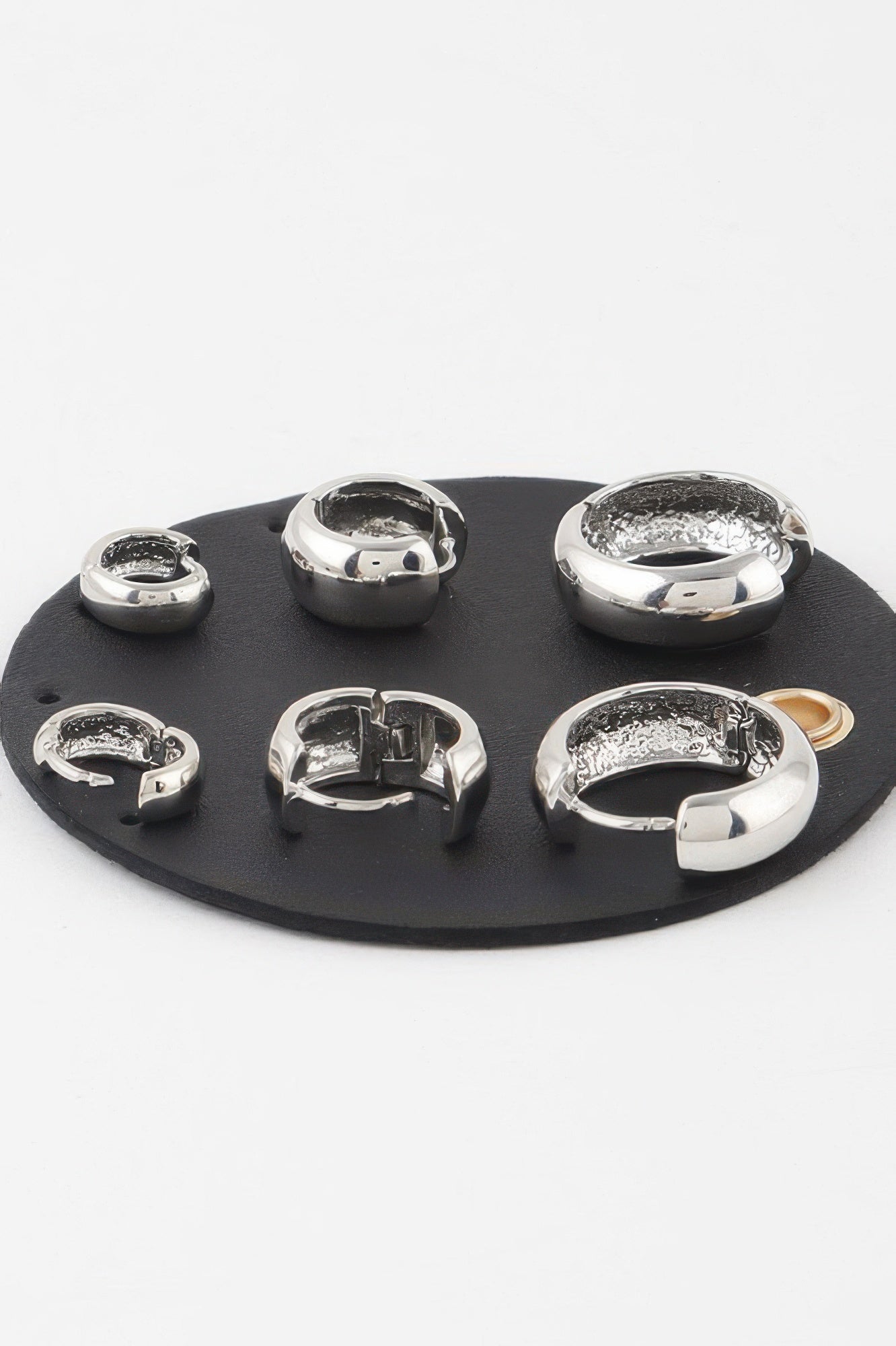Bulky Hoop Earrings Set