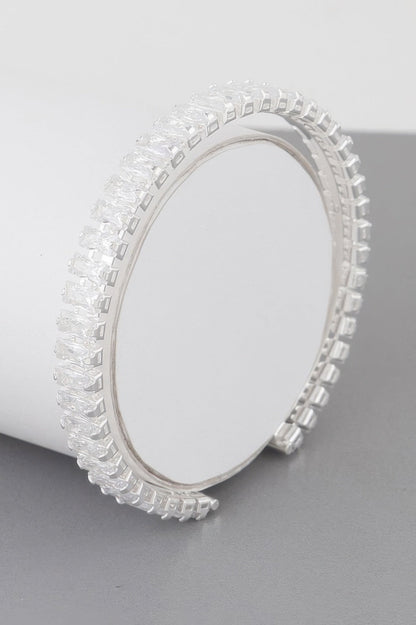 Crystal Bar Cuff Bracelet