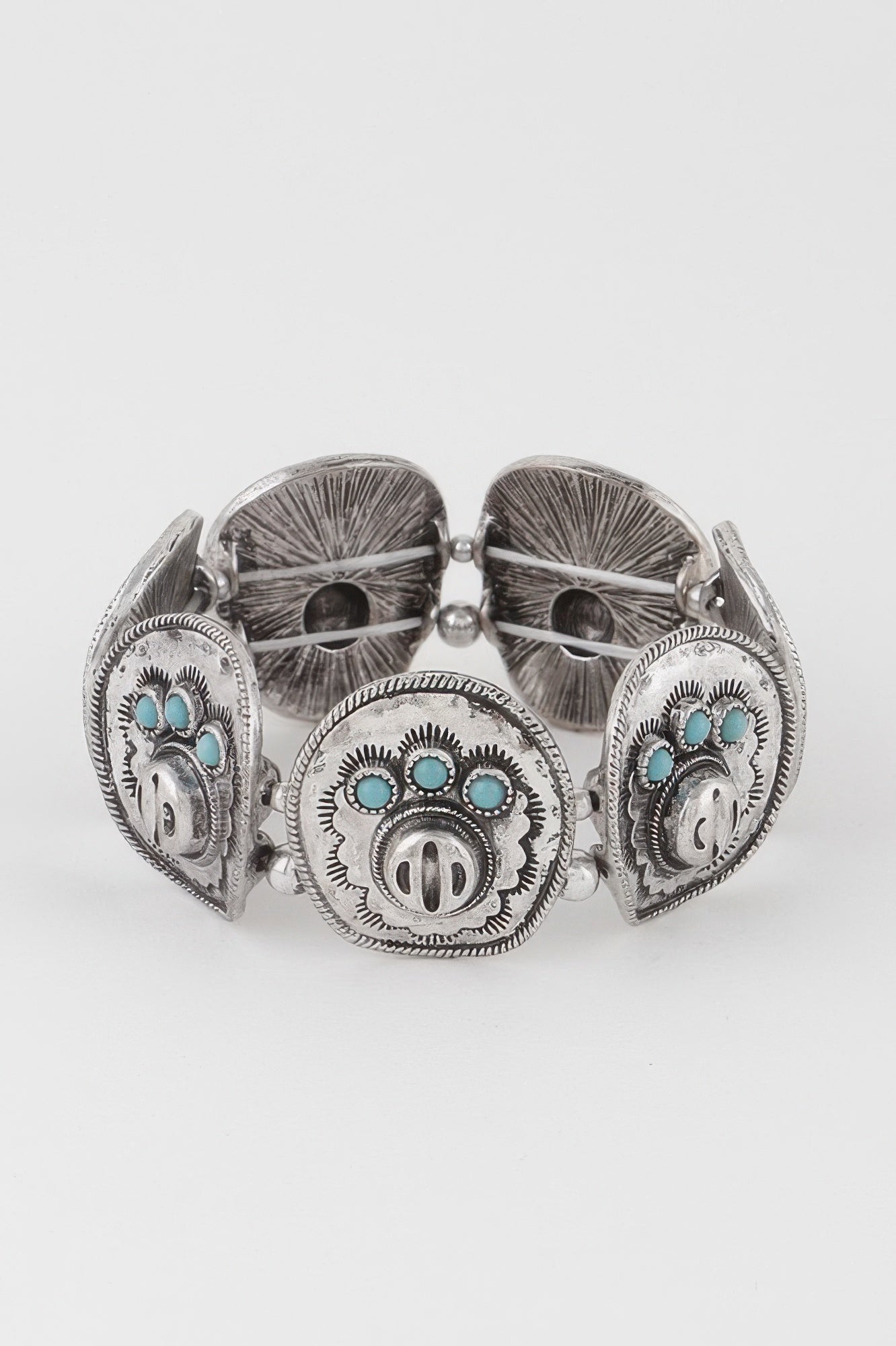 Vintage Stone Plate Bracelet