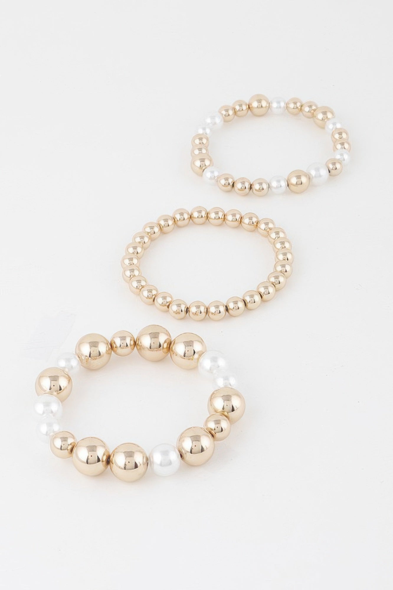 Triple Pearl Beaded Bracelet