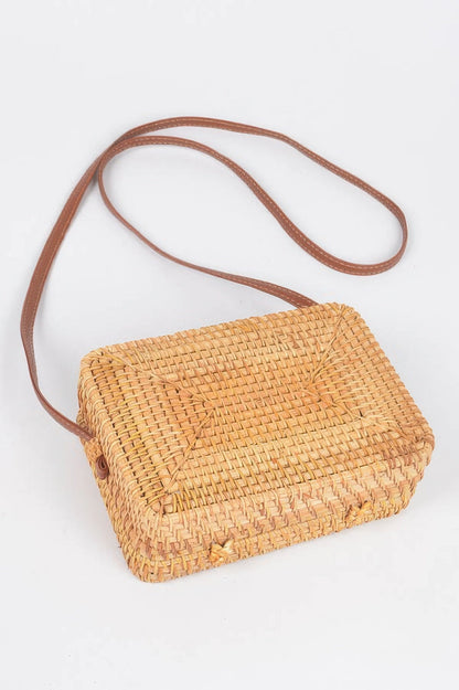 Crossbody Bamboo Box Bag