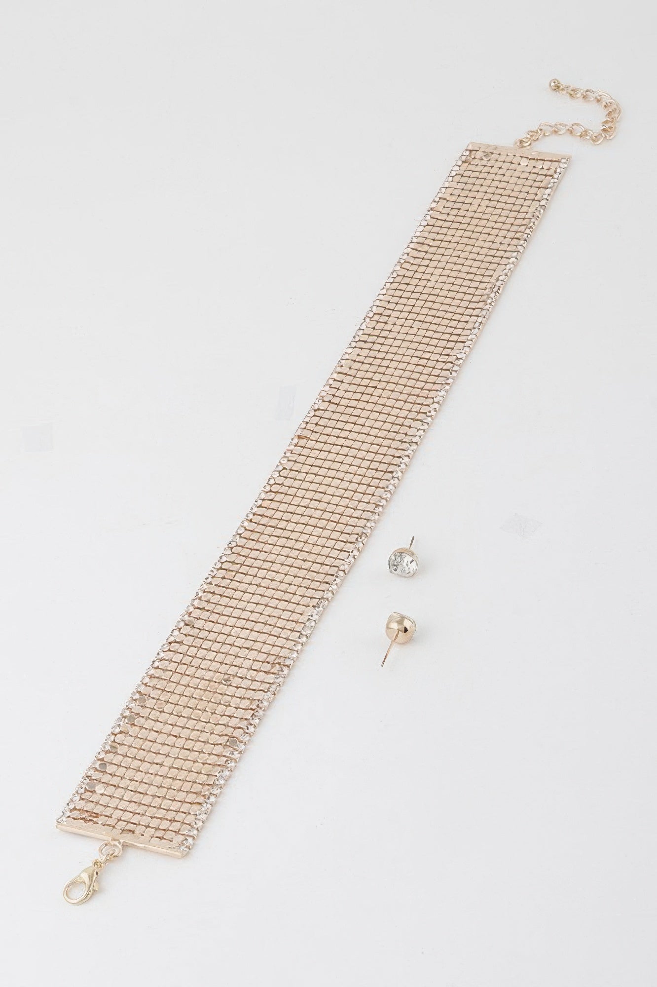 Wide Sequin Choker Necklace