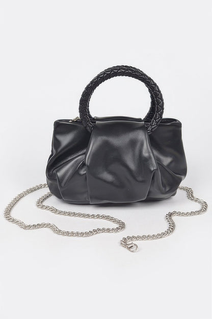 Braided Handle Crossbody Bag