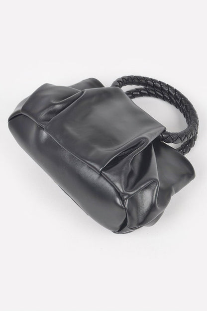 Braided Handle Crossbody Bag