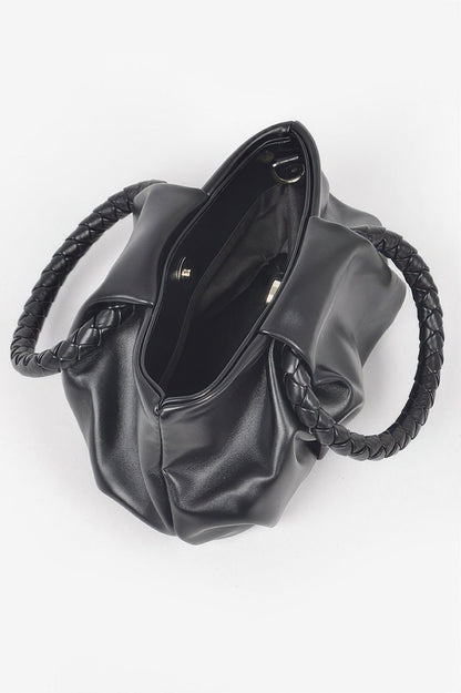 Braided Handle Crossbody Bag