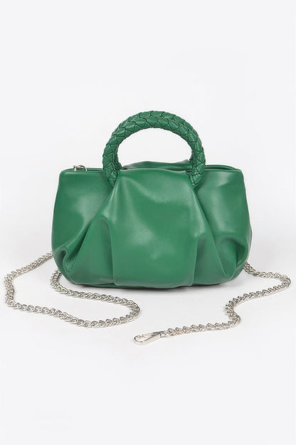 Braided Handle Crossbody Bag