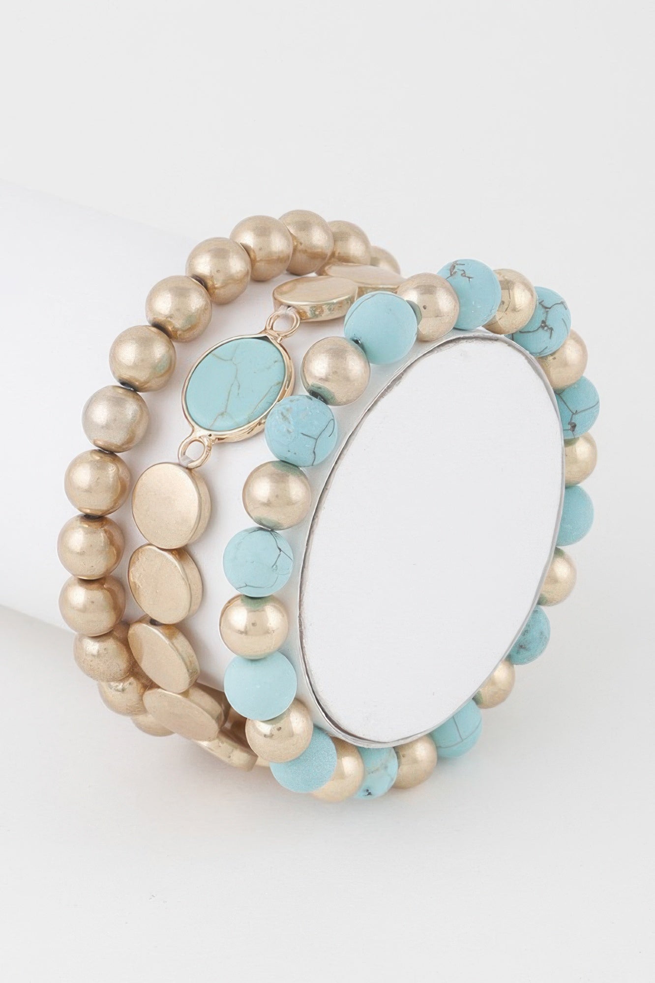 Multi Stone Beaded Bracelet