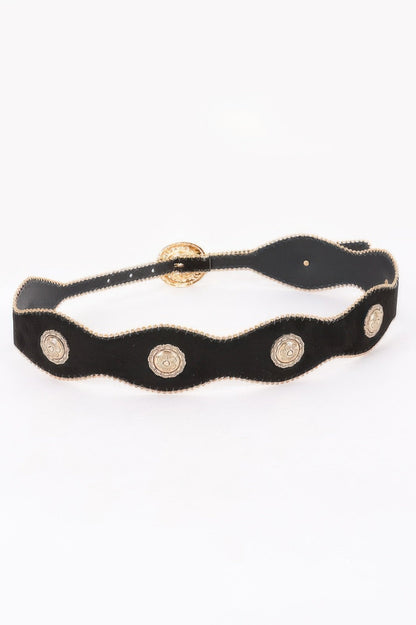 Scalloped Edge Concho Belt