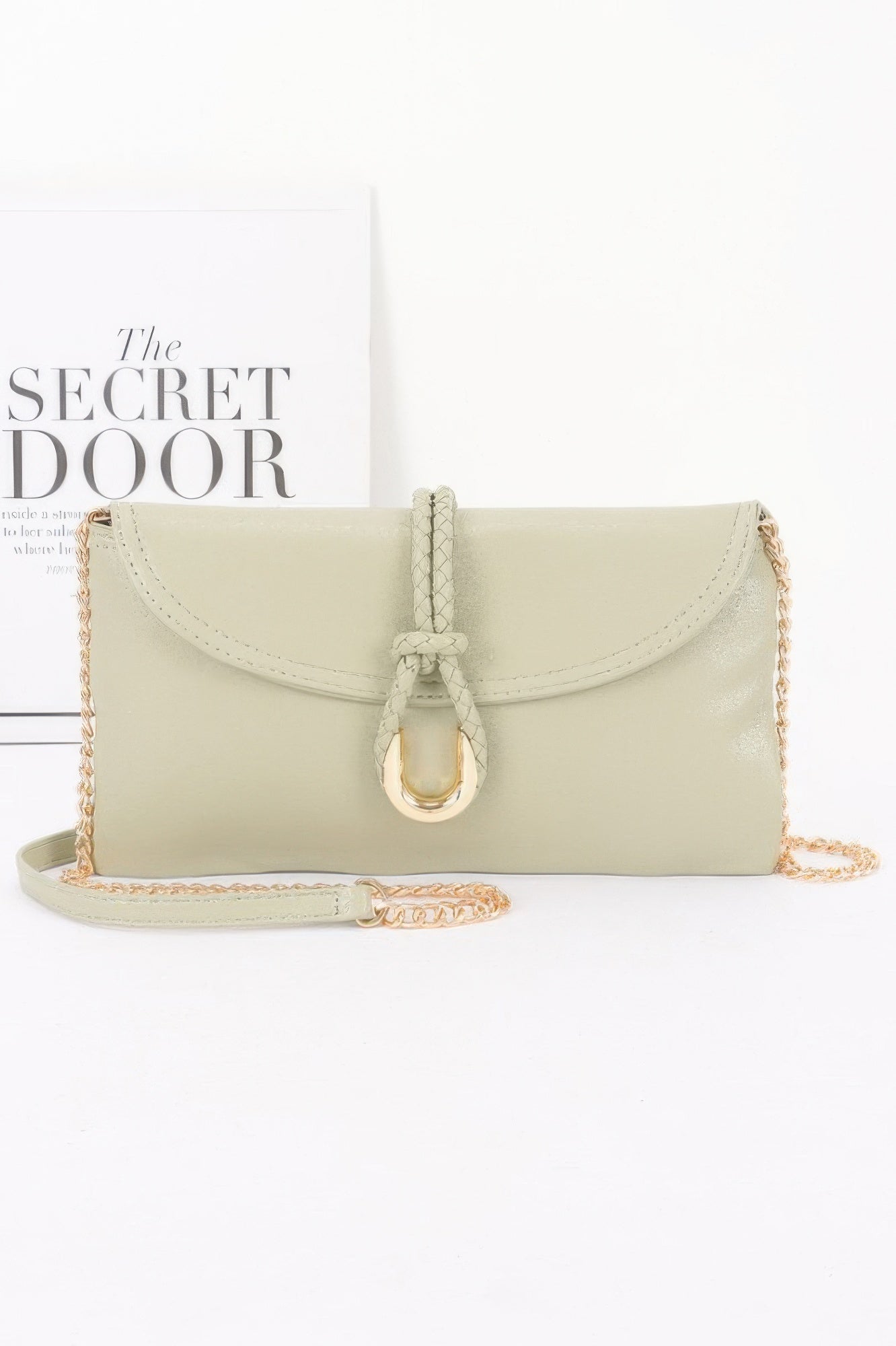 Vegan Leather Envelope Clutch Bag