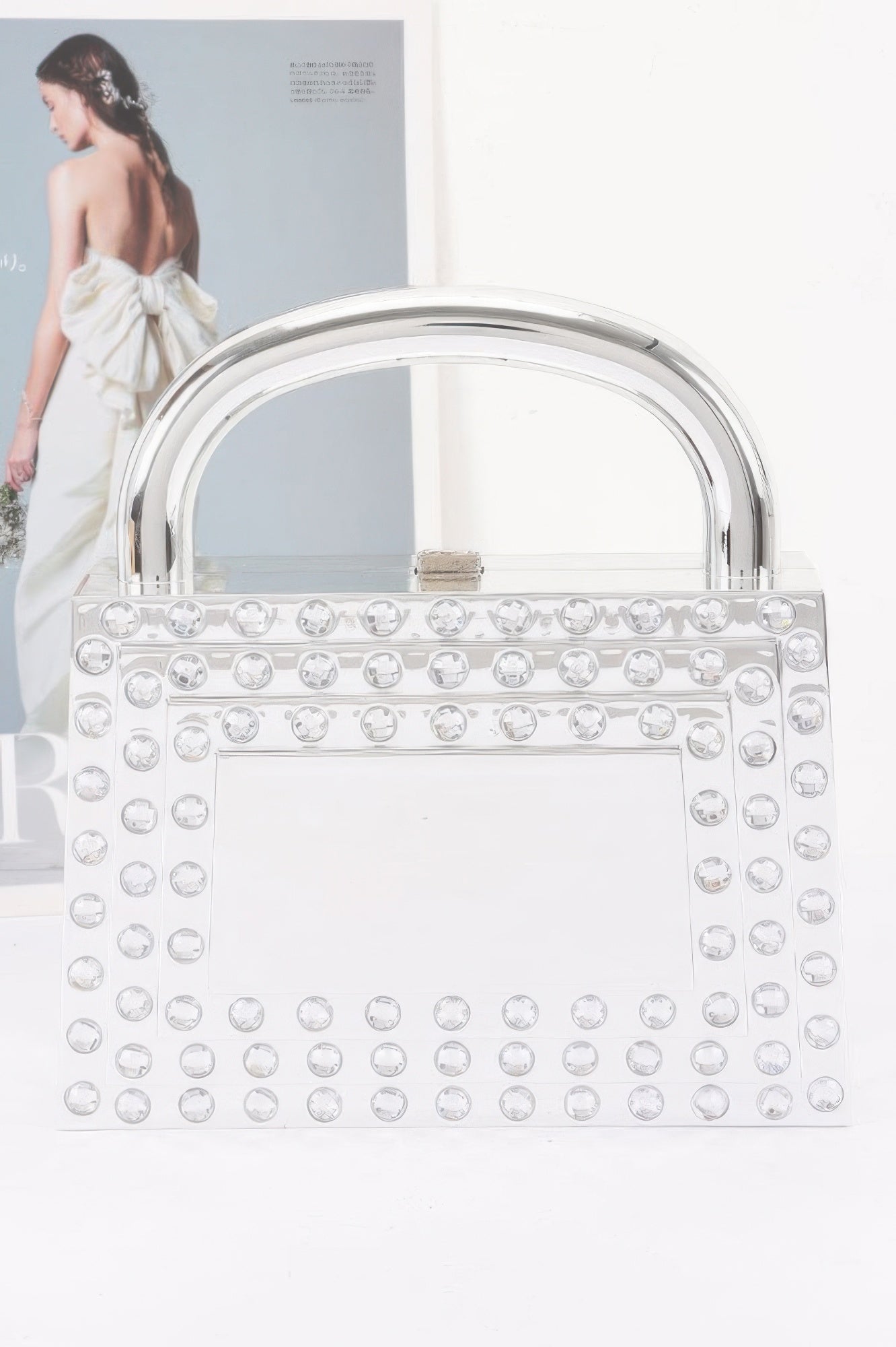 Metallic Acrylic Clutch