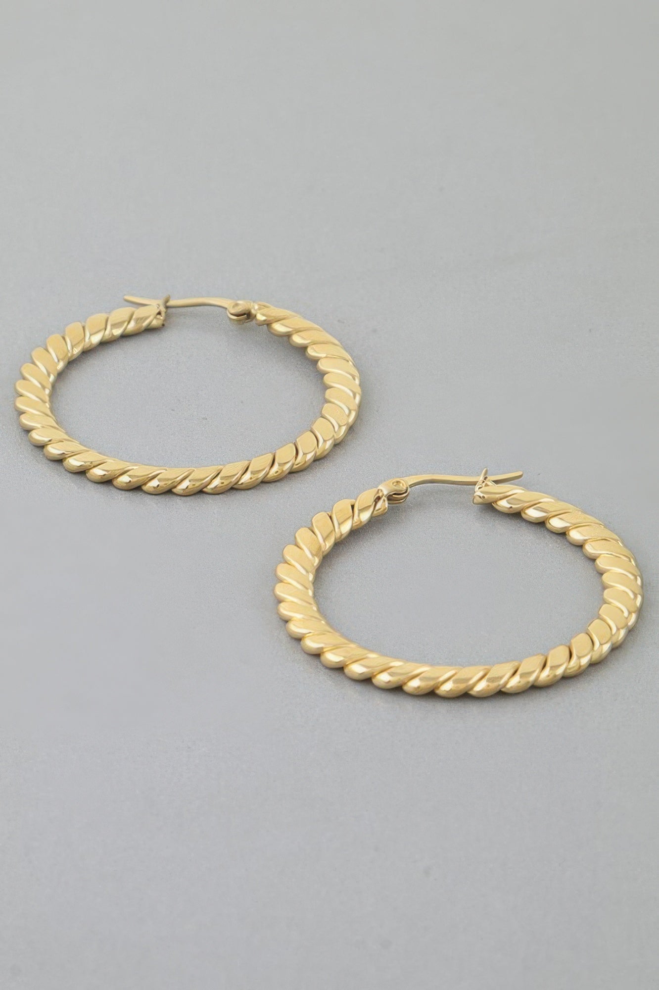 Chic Twisted Hoop Earrings