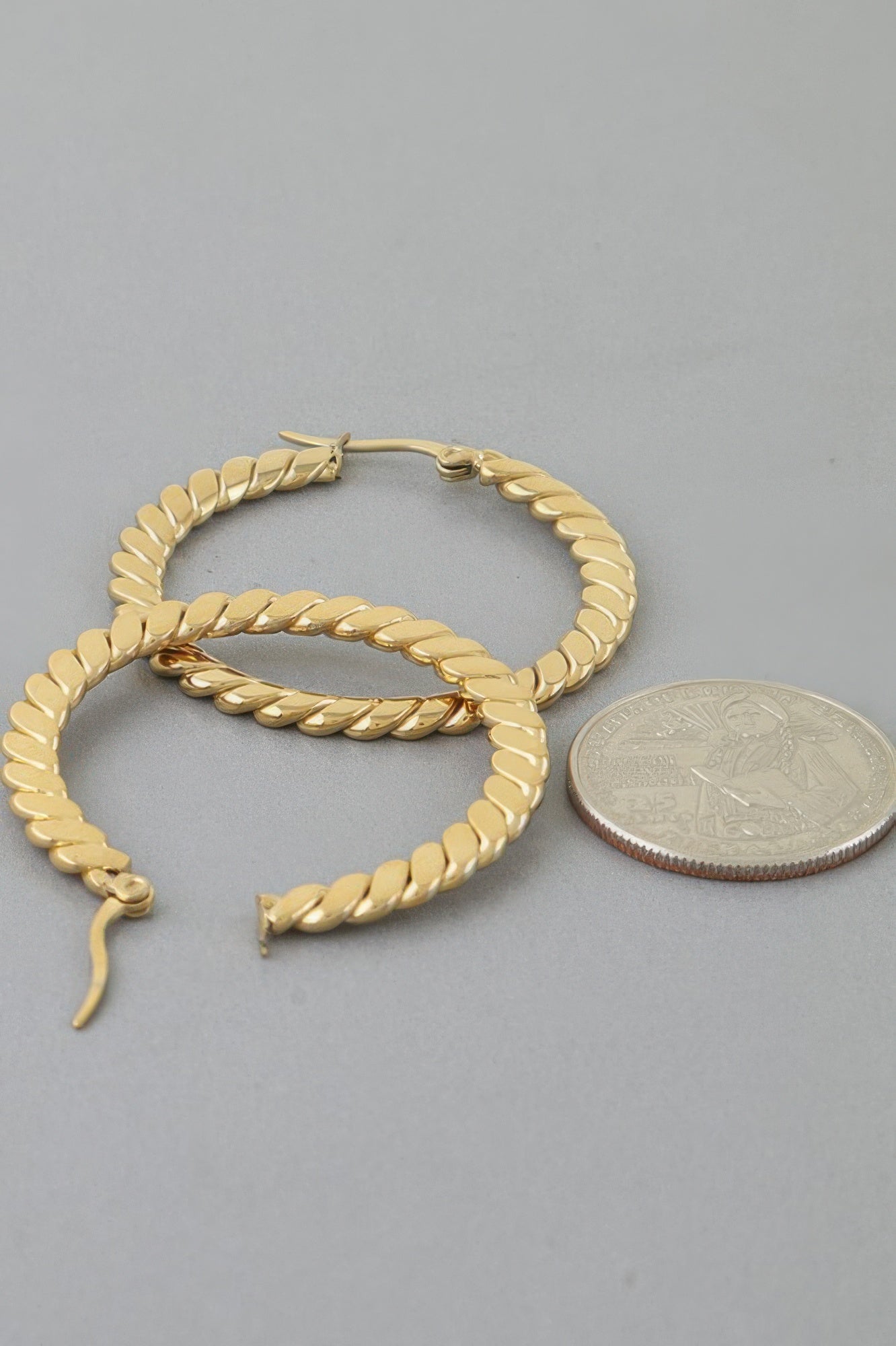 Chic Twisted Hoop Earrings