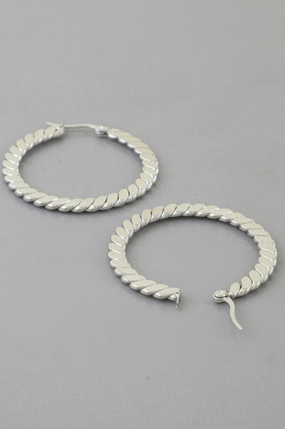 Chic Twisted Hoop Earrings