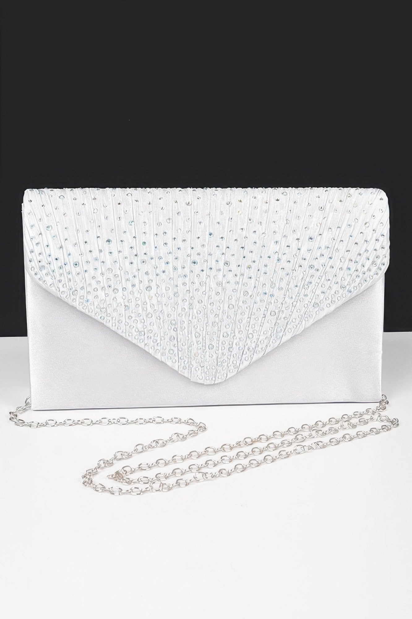 Rhinestone Satin Party Clutch