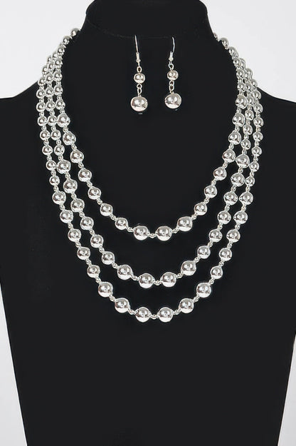 Ccb Ball Necklace Set