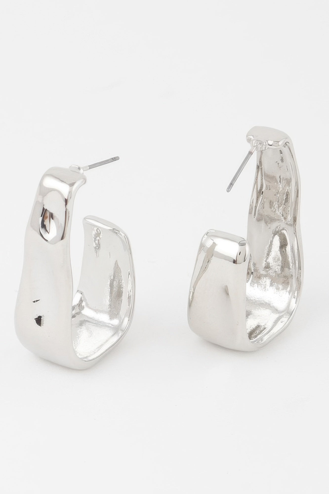 Plated Open Cuff Earrings