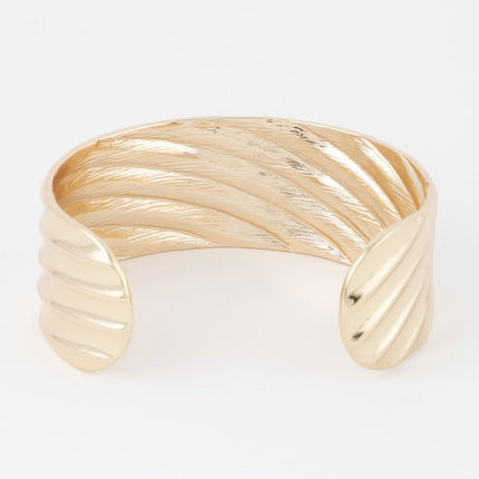 Ridged Cuff Bracelet