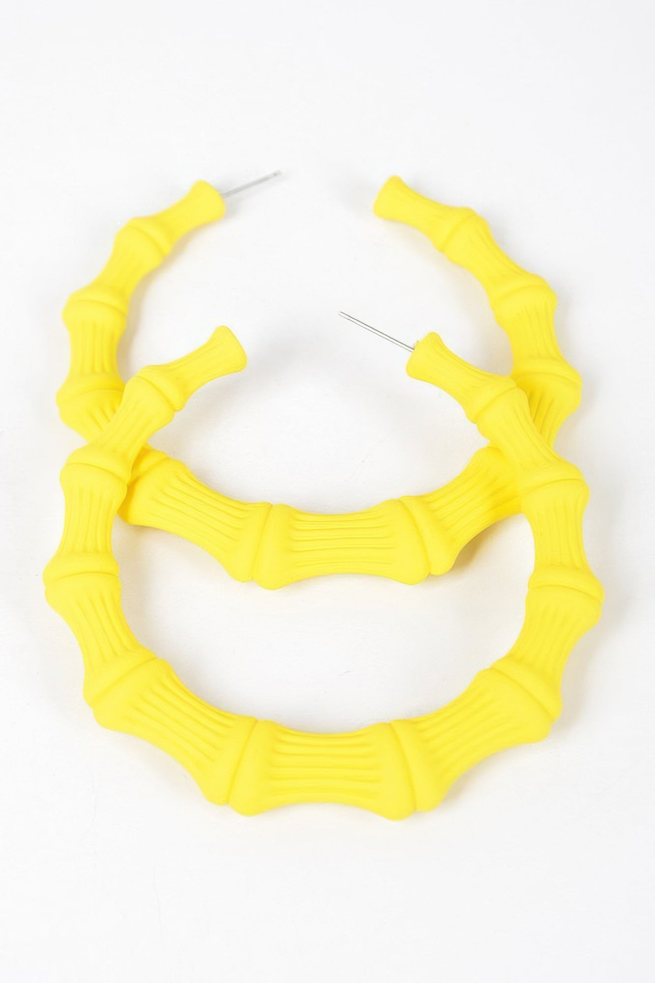 Color Paint Bamboo Shape Earring