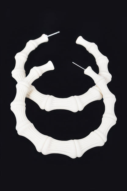 Color Paint Bamboo Shape Earring