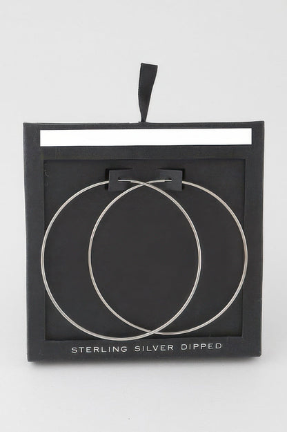 Shiny Delicate Hoop Earrings