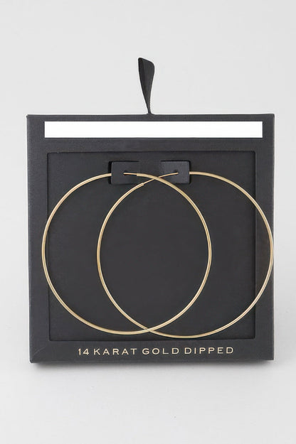 Shiny Delicate Hoop Earrings