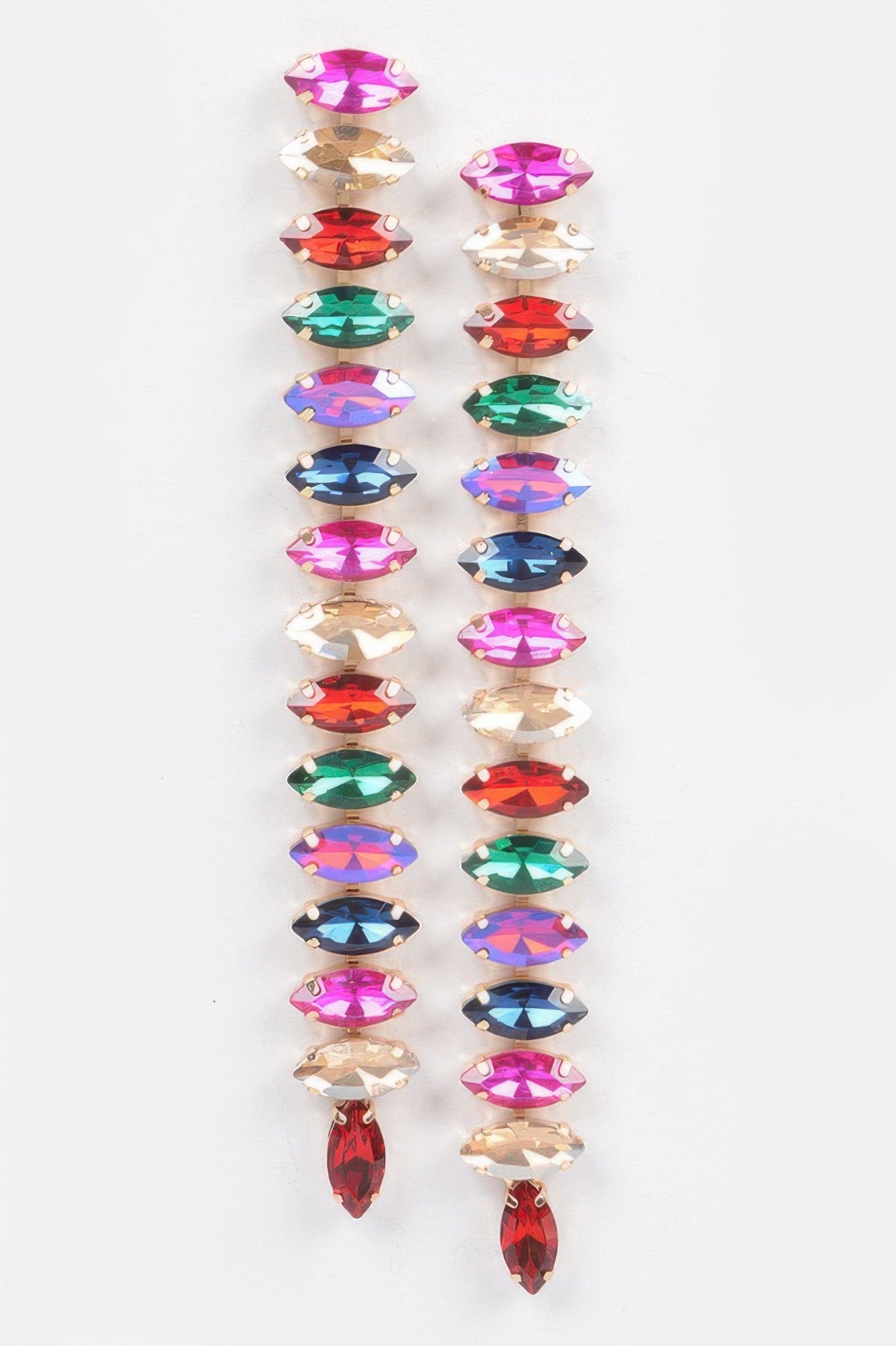 Long Stringed Gem Earring