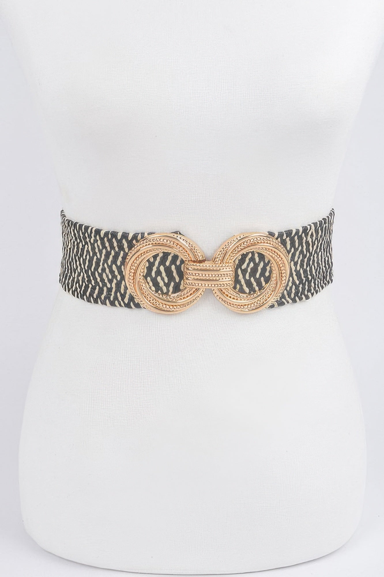 Metal Buckle Stretch Waist Belt