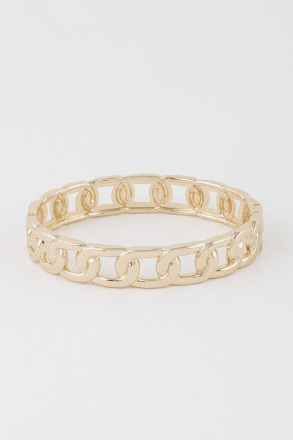 Curb Chain Cuff Bracelet