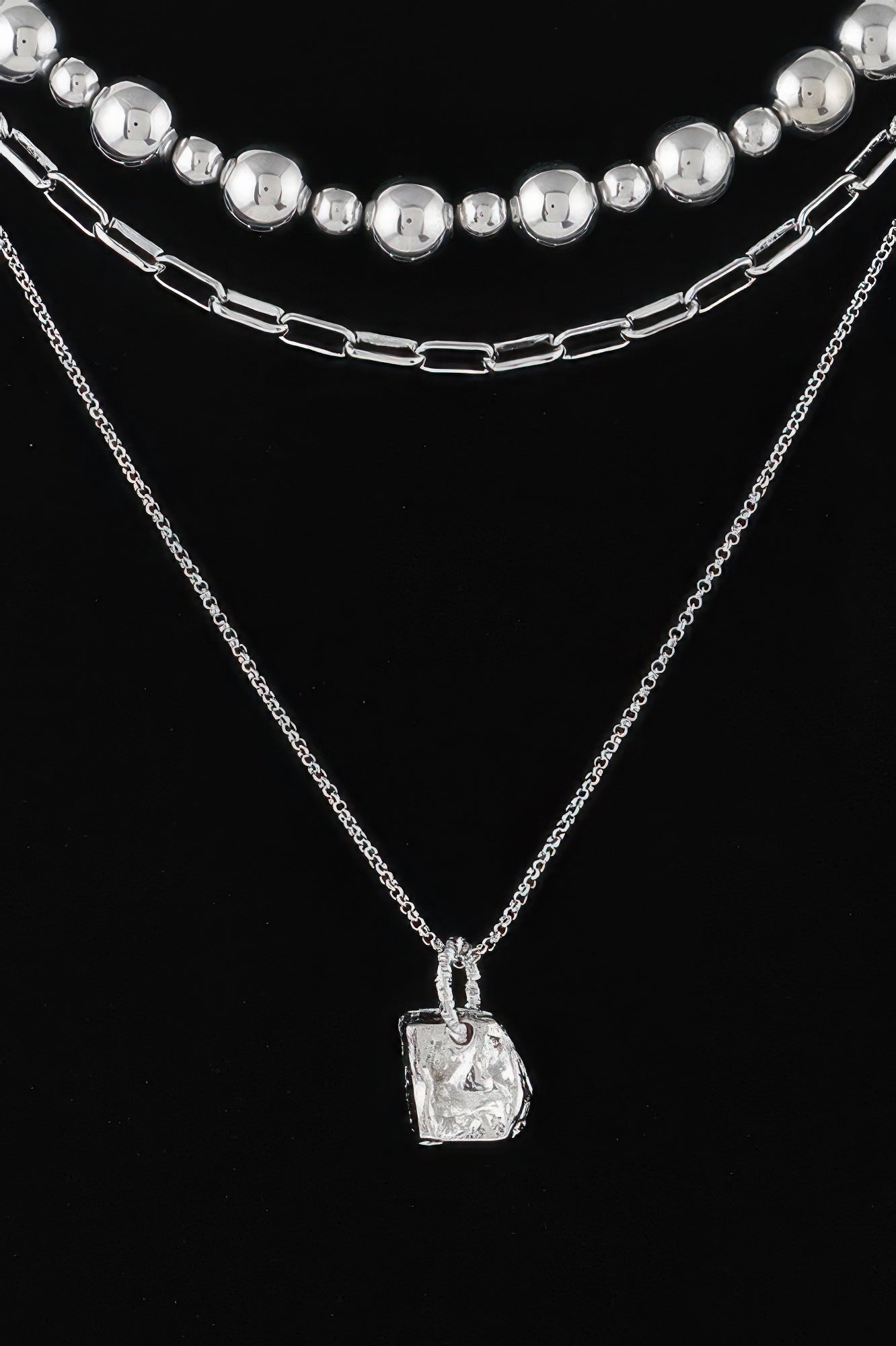Multi Beaded Chain Necklace