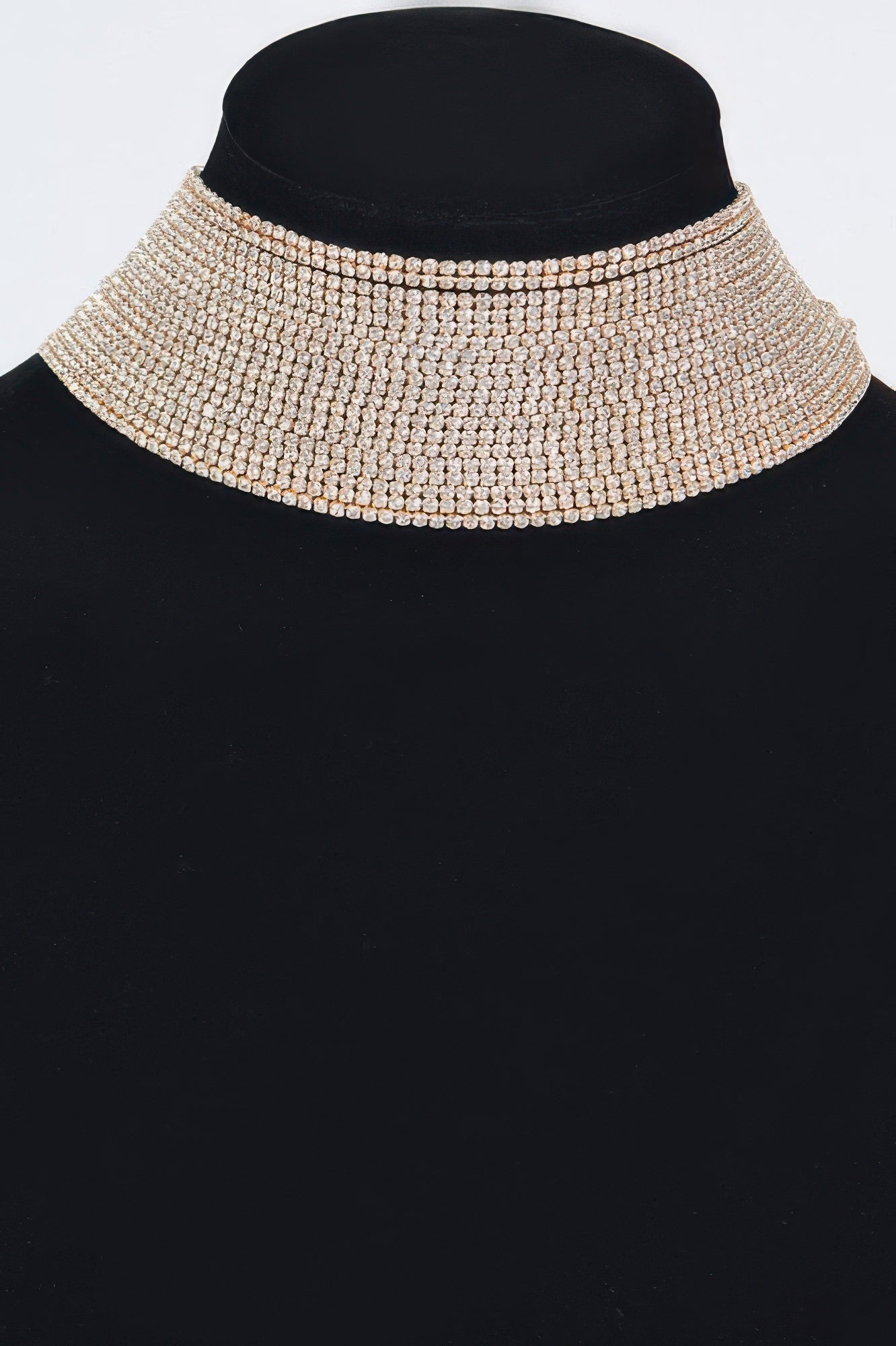 Thick Rhinestone Choker Necklace