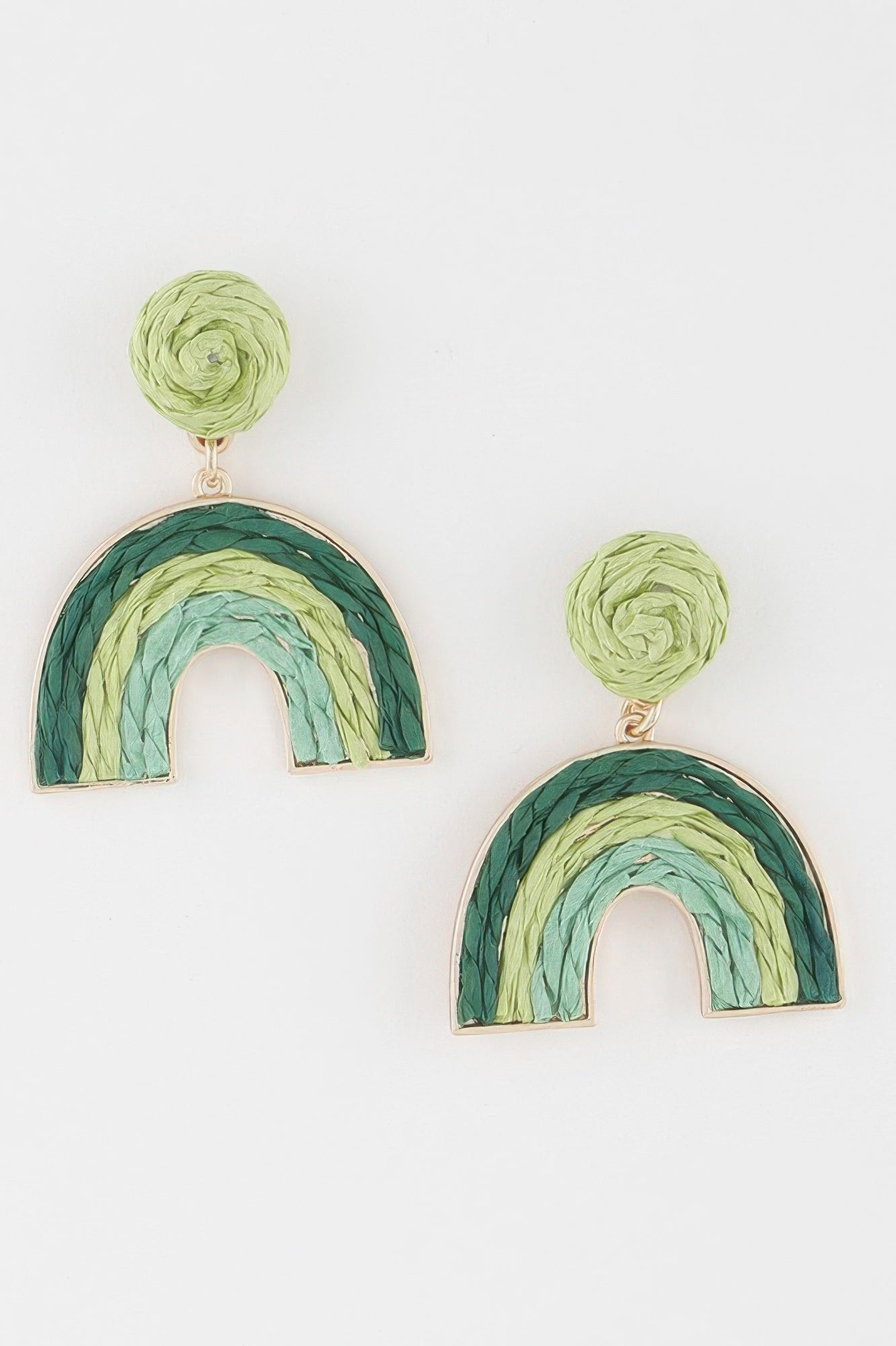 Triple Twisted Rainbow Earrings