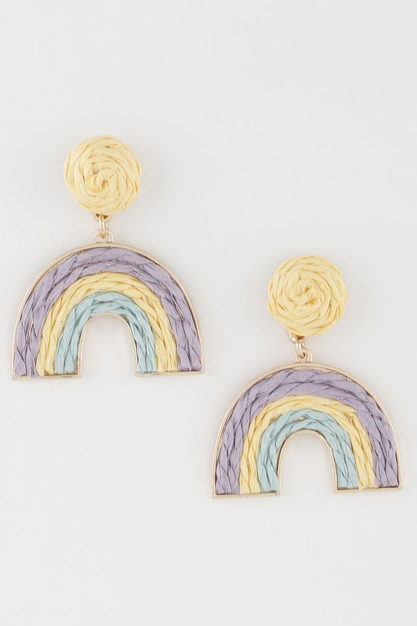 Triple Twisted Rainbow Earrings