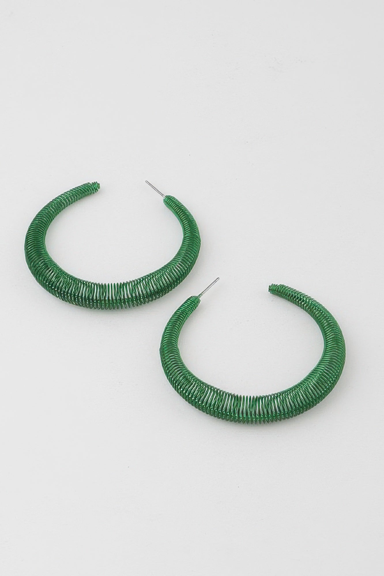 Wire Wrapped Hoop Earrings