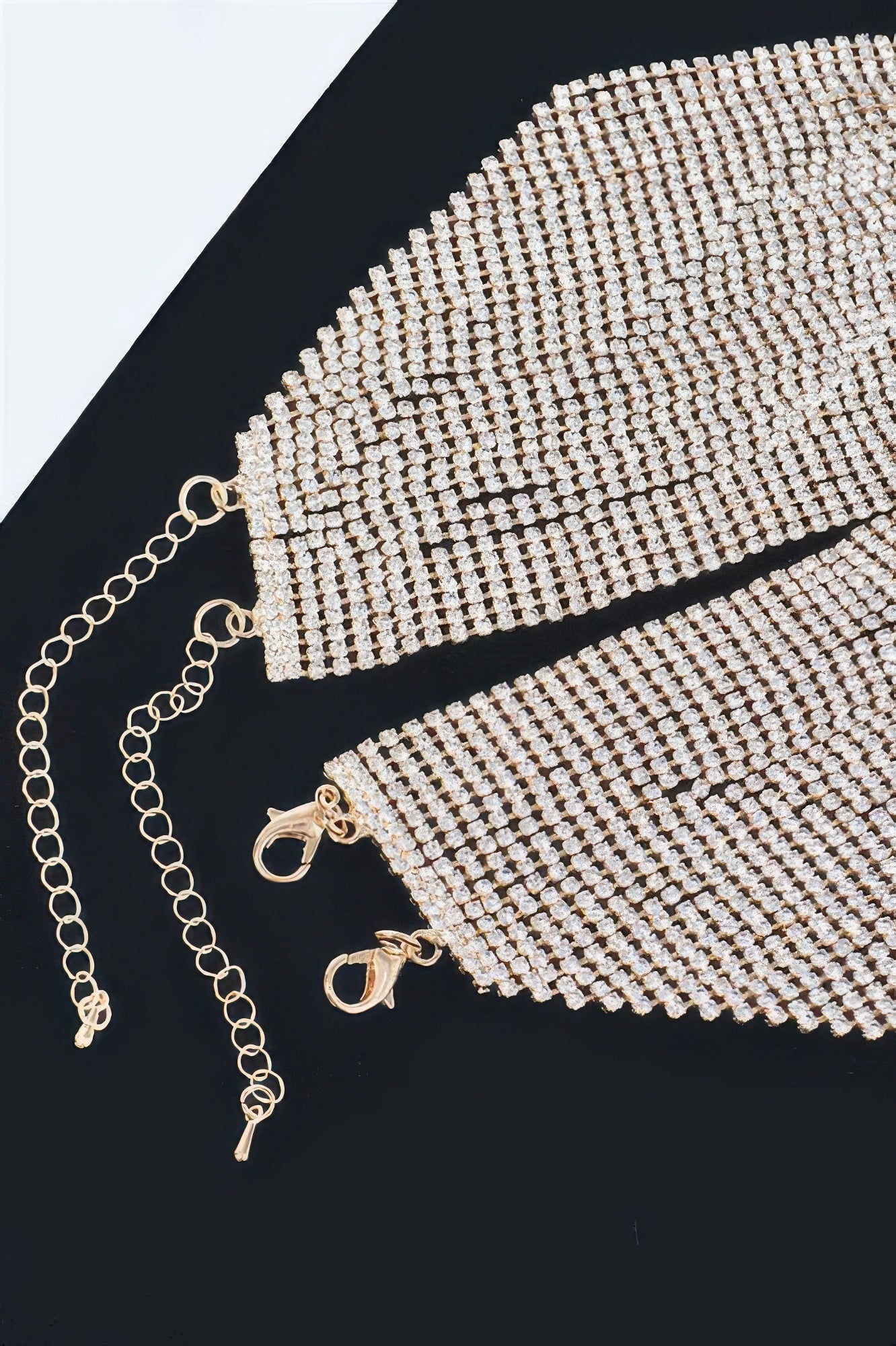 Multi Layered Rhinestone Necklace