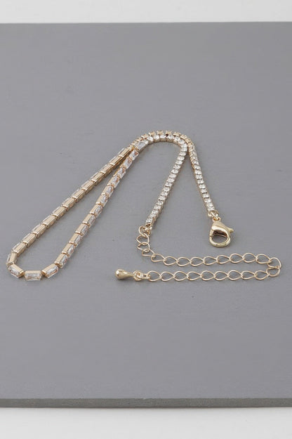 Cubic Crystal Jewel Necklace