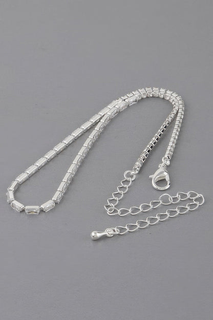Cubic Crystal Jewel Necklace