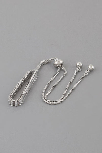 Classic Rhinestone Adjustable Bracelet