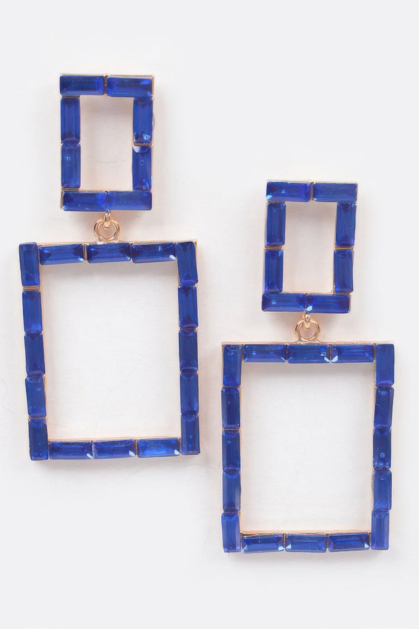 Stone Rectangle Earring