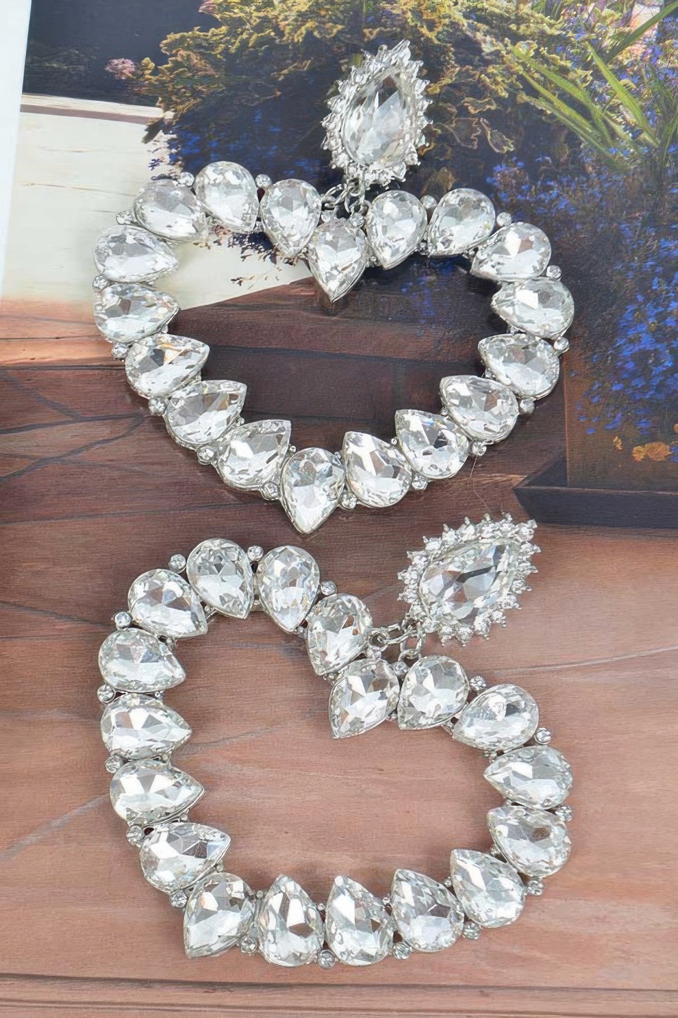 Heart Shape Stone Earrings